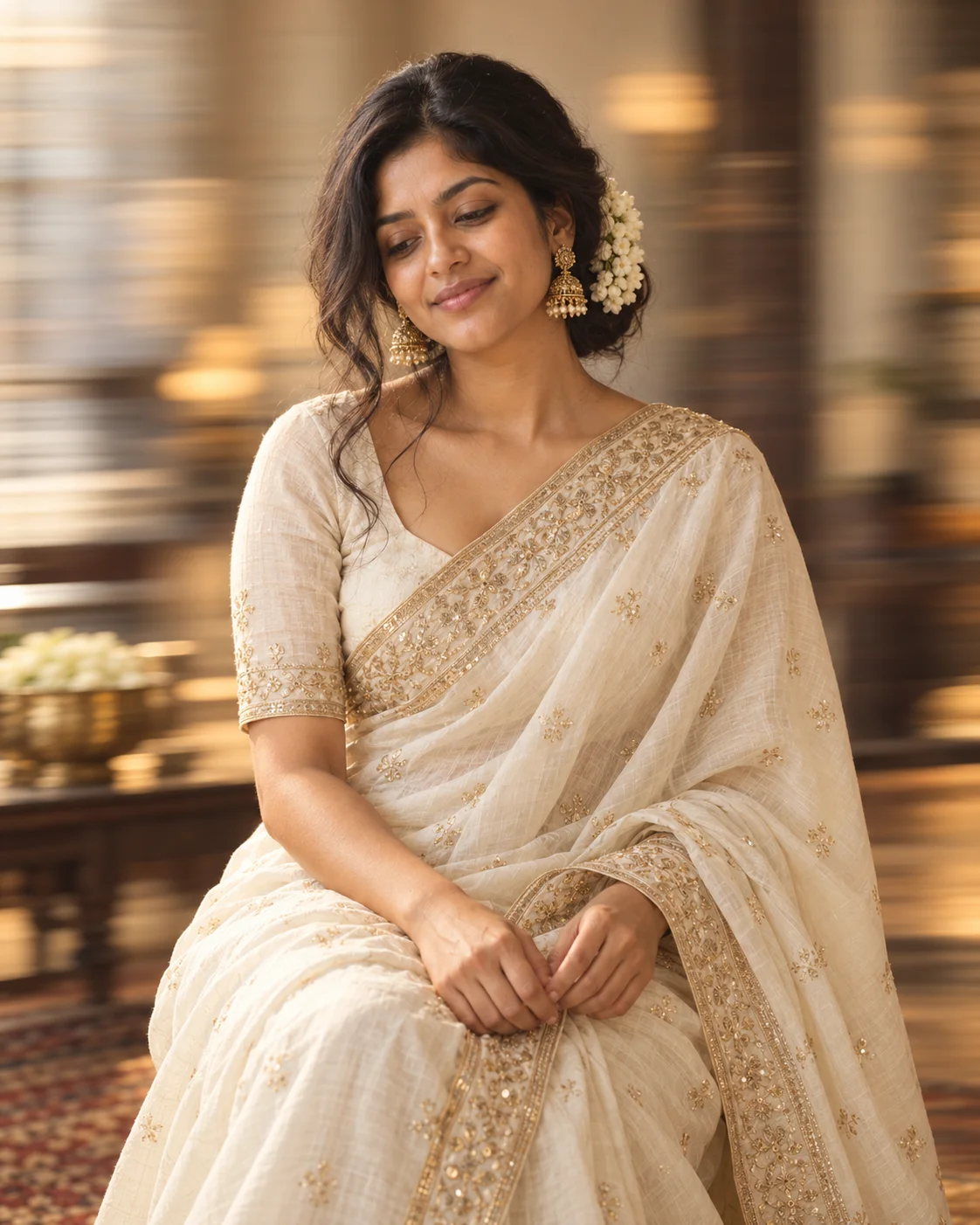 AI result showing South Asian Fashion Editorial