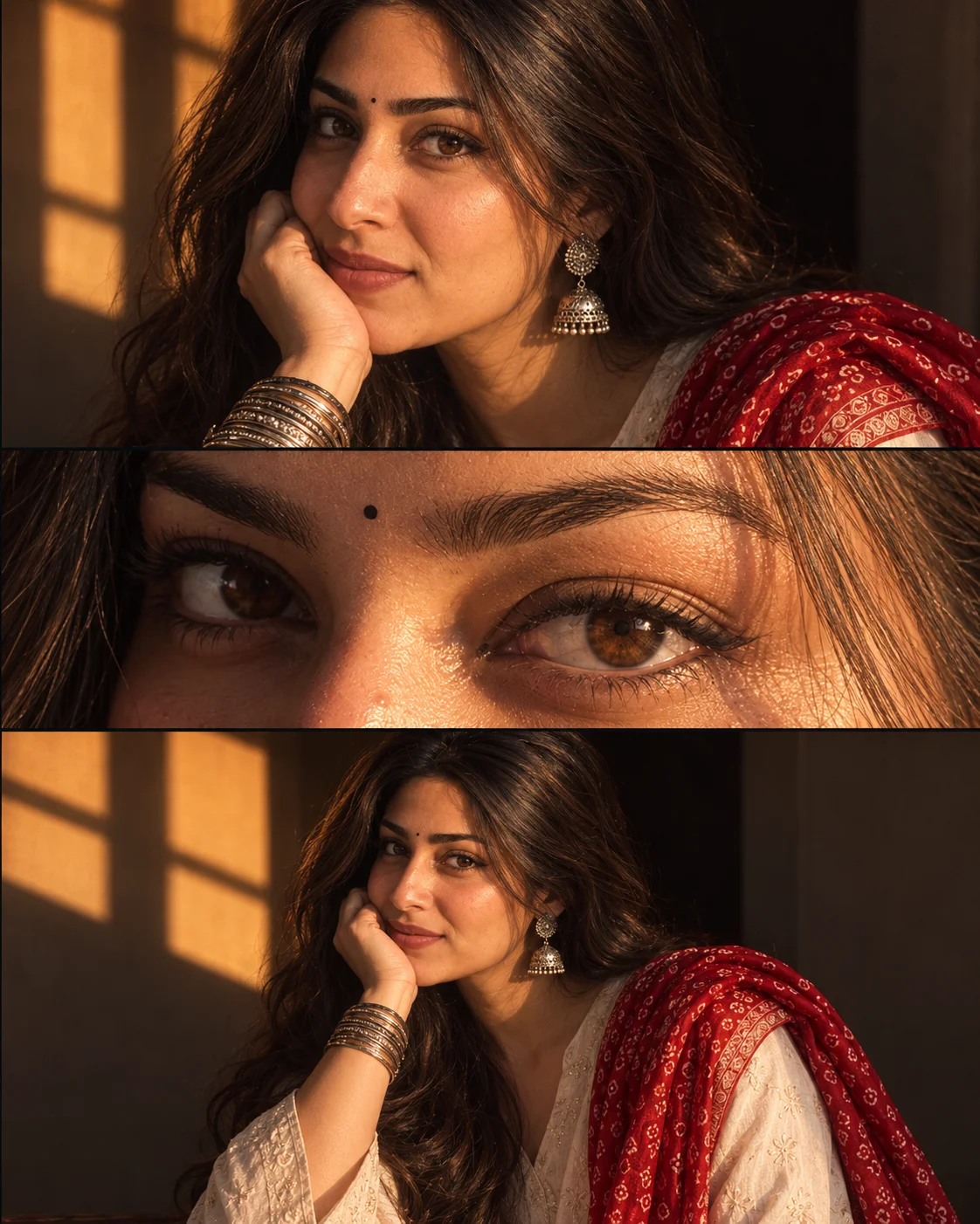 AI result showing South Asian Editorial Collage