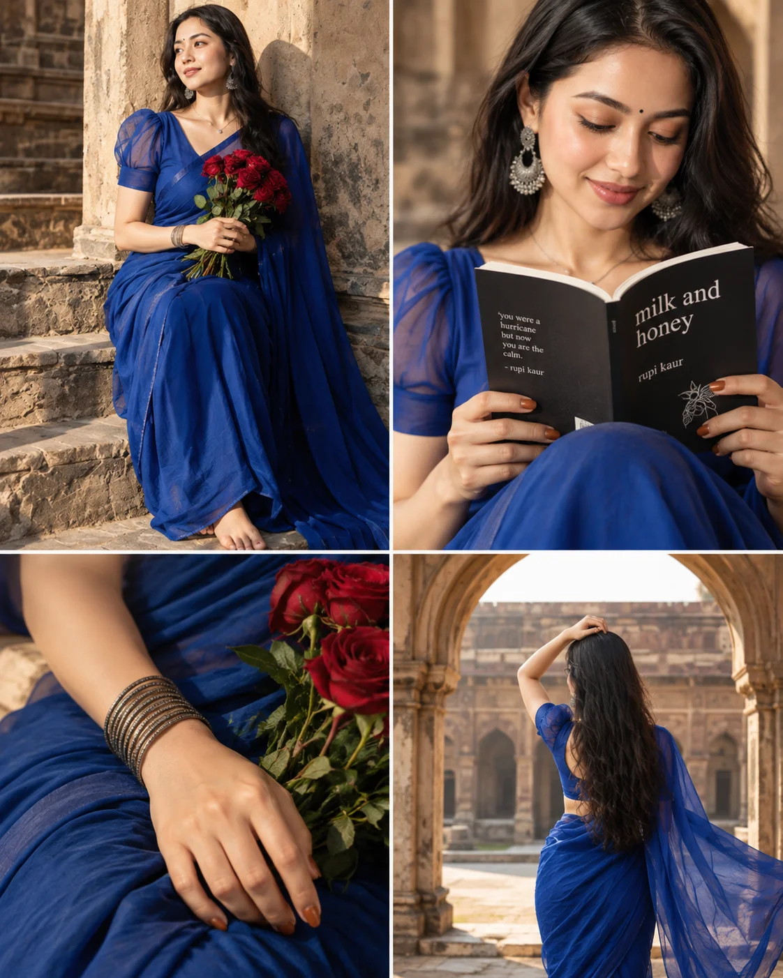 AI result showing Royal Blue Rose Storyboard