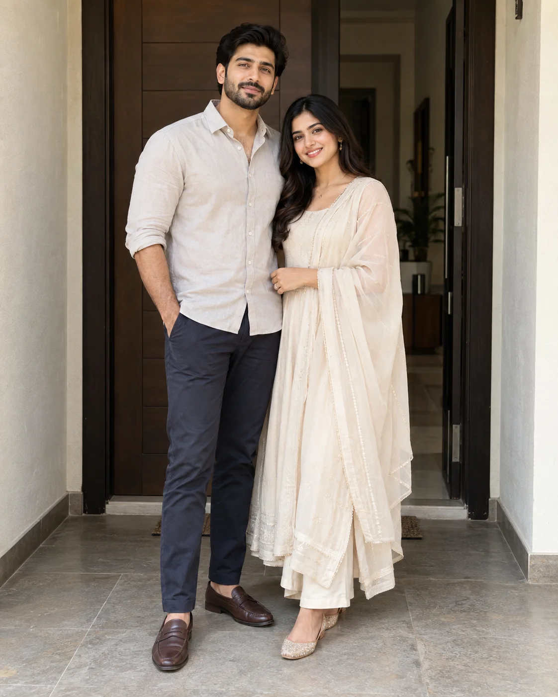 Source photo for First Diwali as a Married Couple