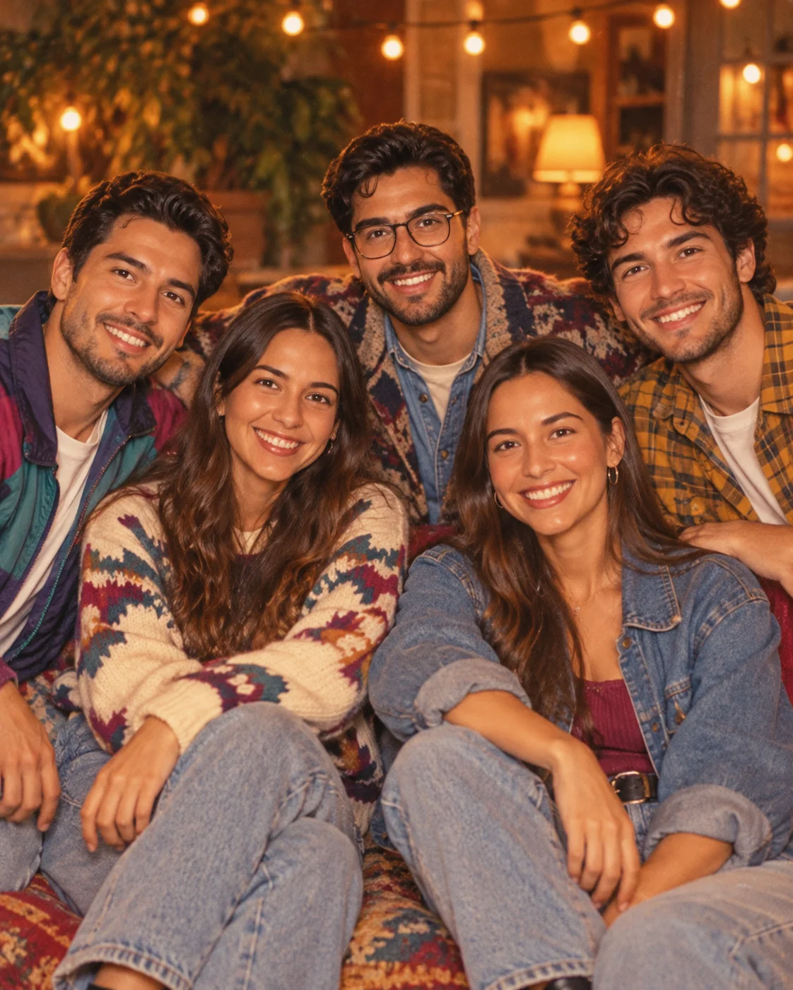 AI result showing Retro Sitcom Cast