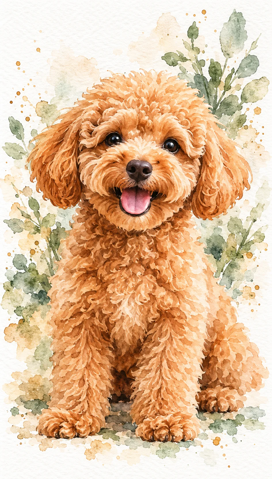 AI result showing Hand-Painted Watercolor Pet